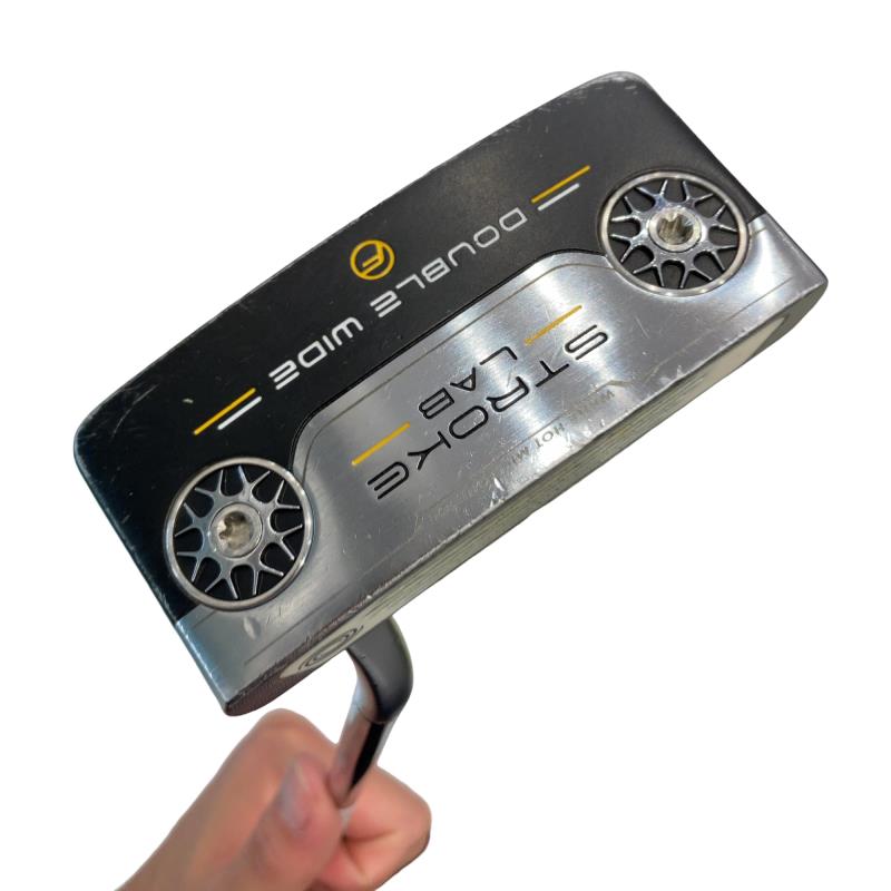【中古】 オデッセイ STROKE LAB DOUBLE WIDE FLOW 34in パター PT STROKE LAB (フレックス余分の物) メンズ 成人男性用 右利き 右用 C位置づける ゴルフ野球クラブ