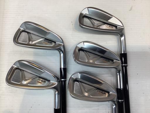 【中古】 プロギア PRGR 05(2023) 5S アイアンセット IR MCI BLACK FOR PRGR (フレックスR) メンズ 男性用 右利き 右用 Cランク ゴルフクラブ