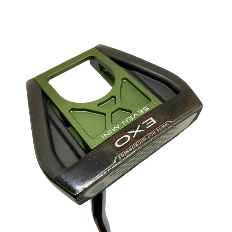【中古】 オデッセイ EXO SEVEN MINI GREEN 34インチ パター PT STROKE LAB (フレックスその他) メンズ 男性用 右利き 右用 Dランク ゴルフクラブ