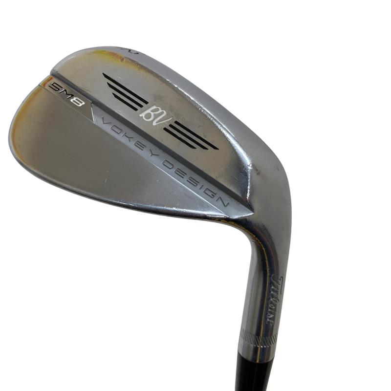 【中古】 タイトリスト VOKEY SPIN MILLED SM8 ツアークロム 52°/08°F ウェッジ WG 純正特注シャフト (フレックスS) メンズ 男性用 右利き 右用 Cランク ゴルフクラブ