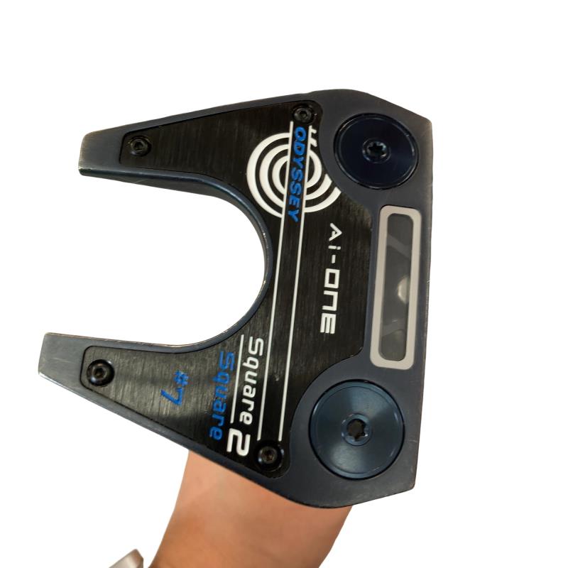 【中古】 オデッセイ Ai-ONE SQUARE 2 SQUARE #7 34in パター PT STROKE LAB 90 スチール写真 (フレックス余分の物) メンズ 成人男性用 右利き 右用 D位置づける ゴルフ野球クラブ
