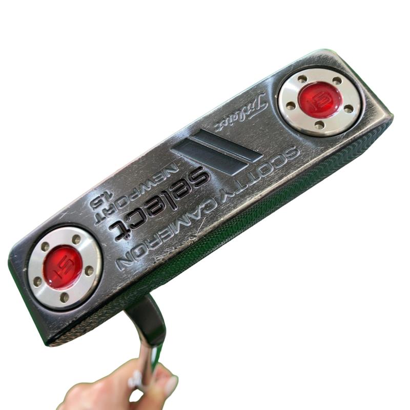 【中古】 タイトリスト SCOTTY CAMERON select NEWPORT 1.5 34in パター PT スチール写真 (フレックス余分の物) メンズ 成人男性用 右利き 右用 C序列付ける ゴルフ野球クラブ