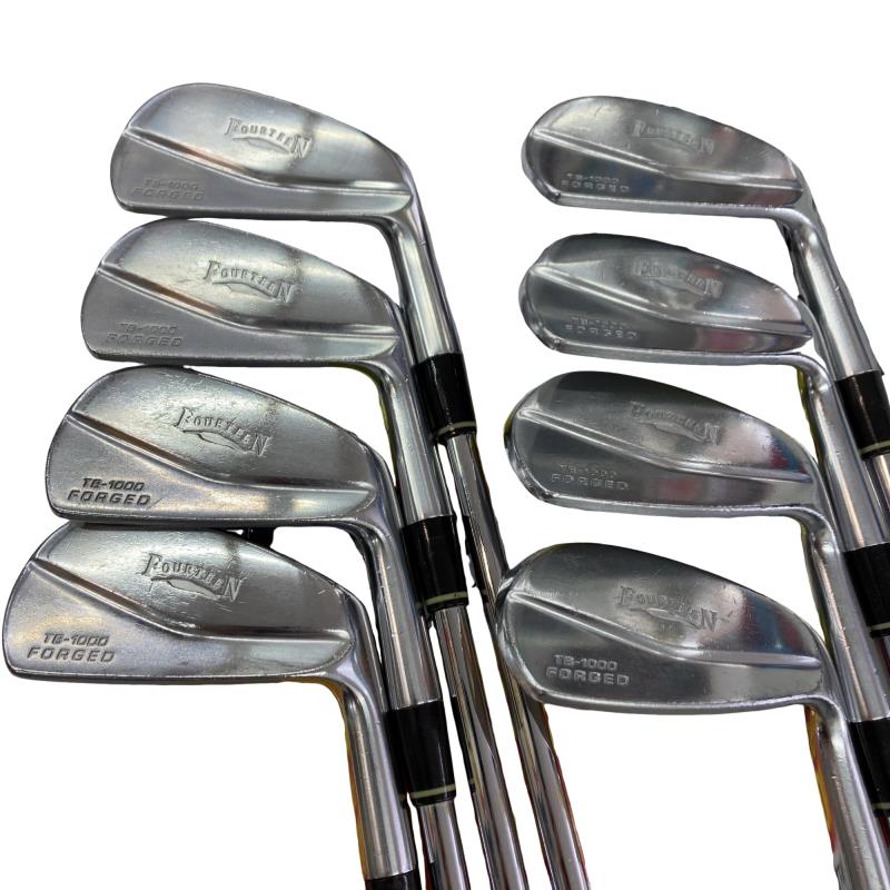 【中古】 フォーティーン 結核症-1000 FORGED 8S アイアン書き割り IR リシャフト (フレックス余分の物) メンズ 成人男性用 右利き 右用 C序列付ける ゴルフ野球クラブ