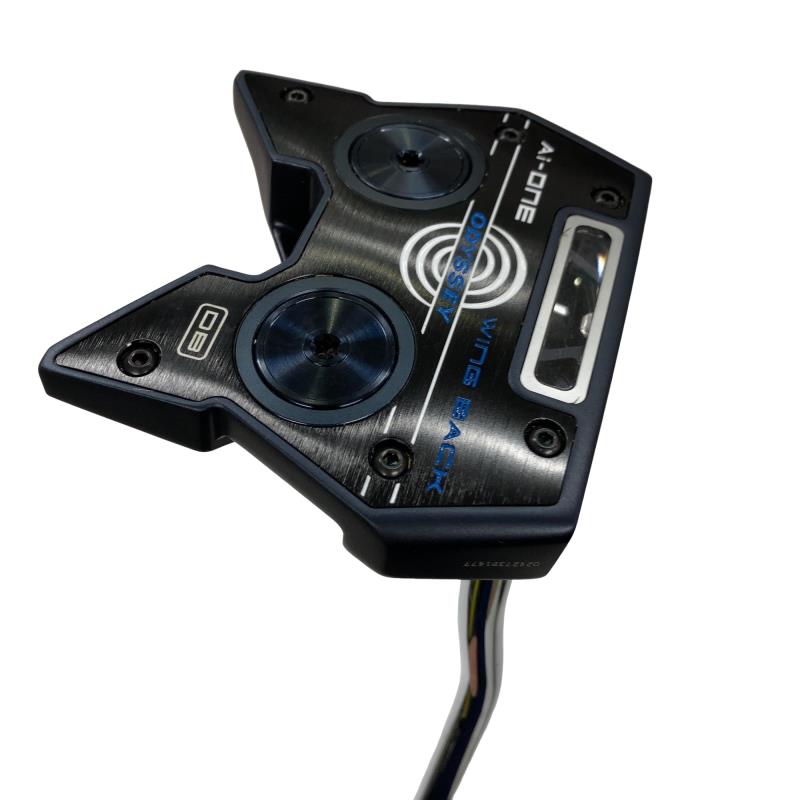 【中古】 オデッセイ Ai-ONE WING BACK DB 34in パター PT STROKE LAB 90 スチール写真 (フレックス余分の物) メンズ 成人男性用 右利き 右用 C序列付ける ゴルフ野球クラブ