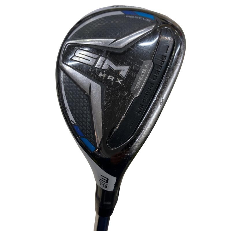 【中古】 テーラーメイド SIM MAX U3 ユーティリティ UT 純正特注シャフト (フレックスS) メンズ 男性用 右利き 右用 Cランク ゴルフクラブ