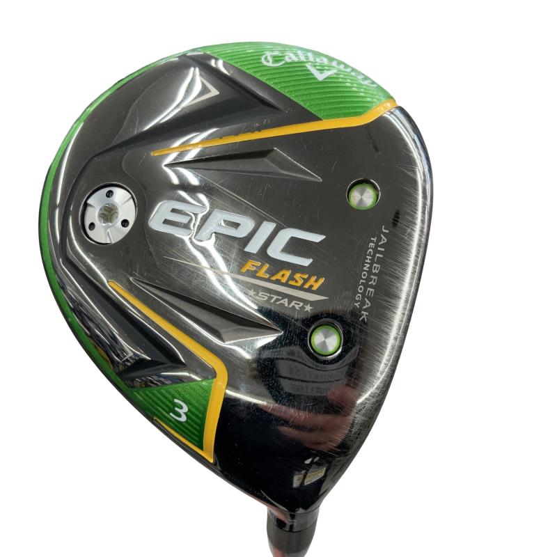 【中古】 キャロウェイ EPIC FLASH STAR 3W フェアウェイウッド FW Speeder EVOLUTION for CW(フェアウェイ) (フレックスS) メンズ 男性用 右利き 右用 Cランク ゴルフクラブ
