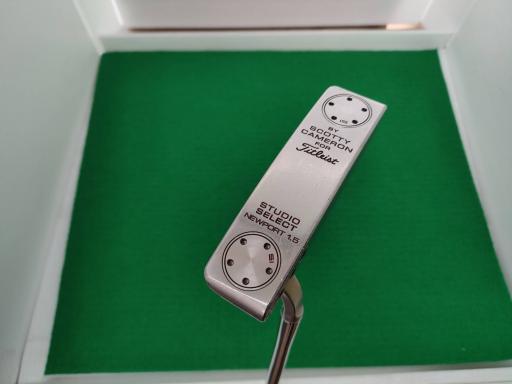 【中古】 タイトリスト SCOTTY CAMERON STUDIO SELECT NEWPORT 1.5 34in(15g) パター PT スチール写真 (フレックス余分の物) メンズ 成人男性用 右利き 右用 C位置付ける ゴルフ野球クラブ メンズクラブ-クラブ