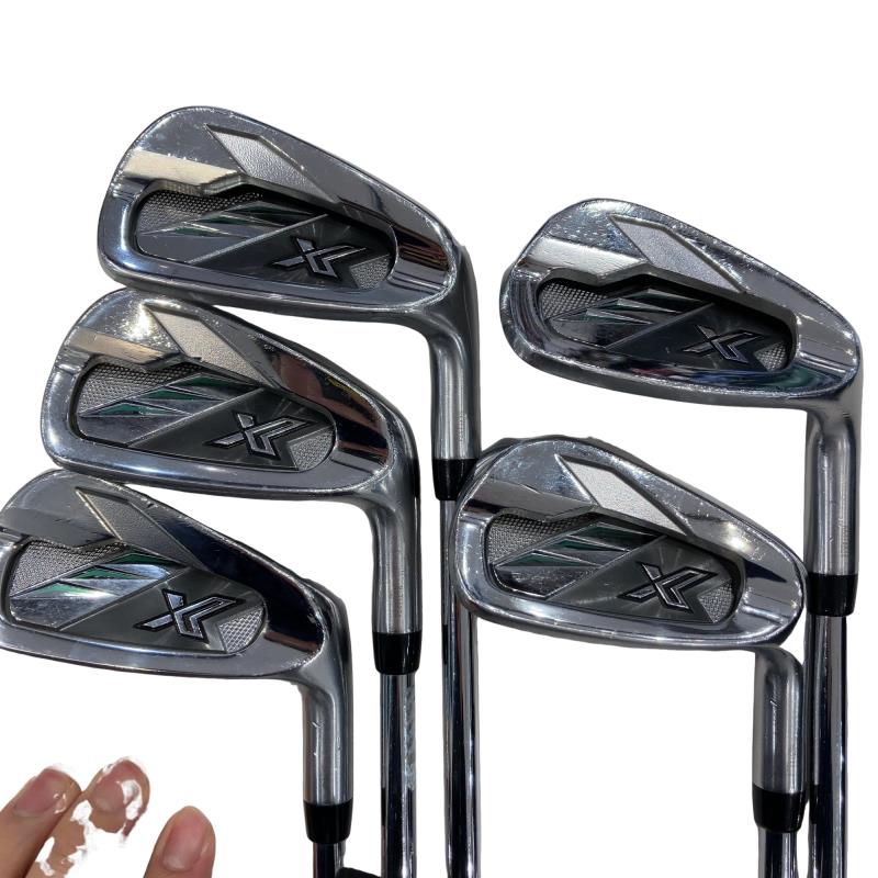 【中古】 ダンロップ XXIO(2022) eks 5S アイアンセット IR 純正特注シャフト (フレックスS) メンズ 男性用 右利き 右用 Cランク ゴルフクラブ