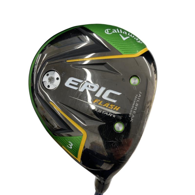 【中古】 キャロウェイ EPIC FLASH STAR 3W フェアウェイウッド FW 純正特注シャフト (フレックスS) メンズ 男性用 右利き 右用 Cランク ゴルフクラブ|ゴルフパートナー 中古クラブ店