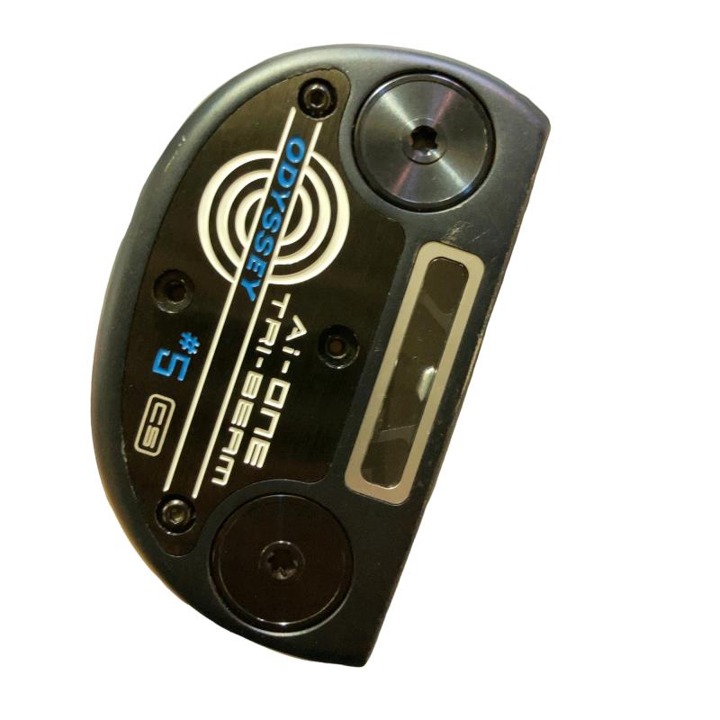 【中古】 オデッセイ Ai-ONE TRI-BEAM #5 CS 34in パター PT STROKE LAB 90 スチール写真 (フレックス余分の物) メンズ 成人男性用 右利き 右用 C序列付ける ゴルフ野球クラブ