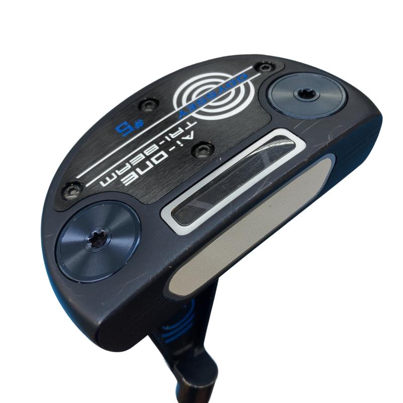 【中古】 オデッセイ Ai-ONE TRI-BEAM #5 34in パター PT STROKE LAB 90 スチール写真 (フレックス余分の物) メンズ 成人男性用 右利き 右用 C序列付ける ゴルフ野球クラブ