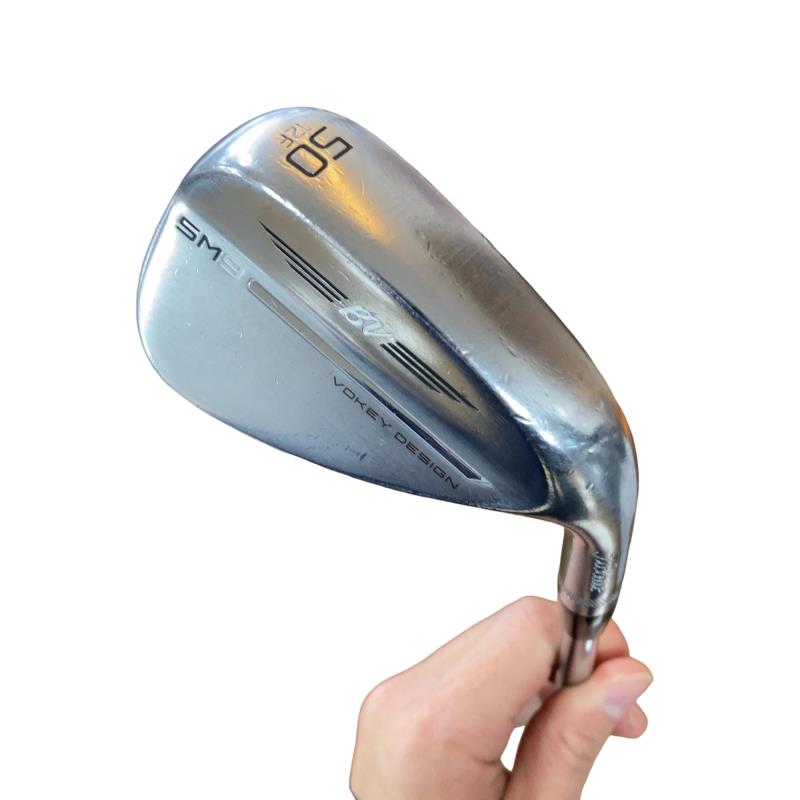 【中古】 タイトリスト VOKEY SPIN MILLED SM9 ツアークロム 50°/12°F ウェッジ WG 純正特注シャフト (フレックスS) メンズ 男性用 右利き 右用 Cランク ゴルフクラブ