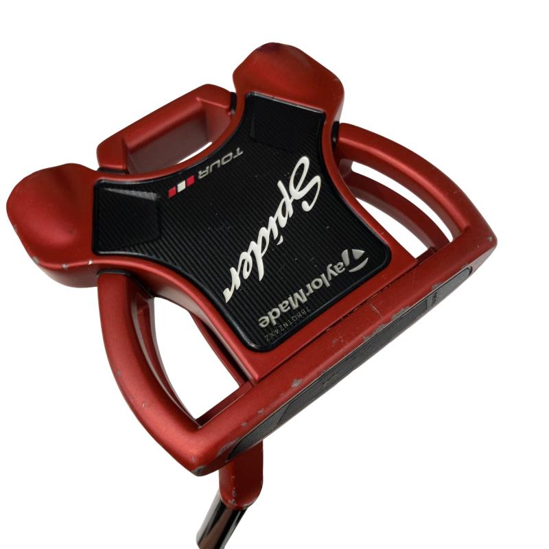 【中古】 テーラーメイド Spider Tour RED(サイトライン) 34インチ パター PT スチール (フレックスその他) メンズ 男性用 右利き 右用 Cランク ゴルフクラブ