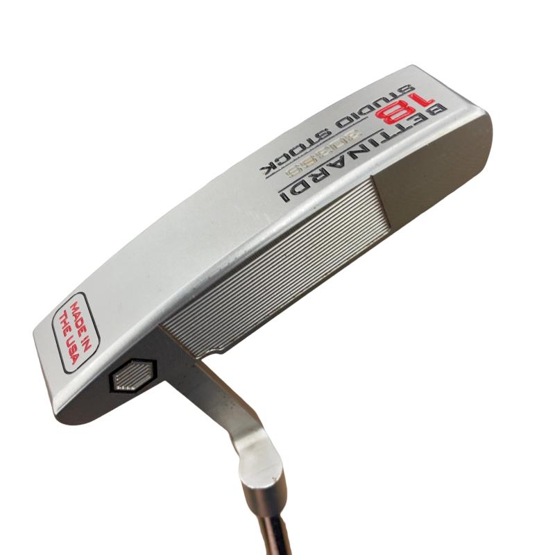 【中古】 ベティナルディ BETTINARDI STUDIO STOCK 18(2021) 34in パター PT スチール写真 (フレックス余分の物) メンズ 成人男性用 右利き 右用 D序列付ける ゴルフ野球クラブ クラブ-メンズクラブ-パター