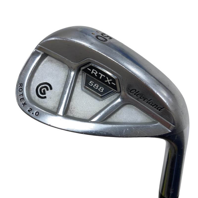 【中古】 クリーブランド Cleveland 588 RTX 2.0 キャビティバック ツアーサテン 50°/10° ウェッジ WG Dynamic Gold (フレックスS) メンズ 男性用 右利き 右用 Cランク ゴルフクラブ
