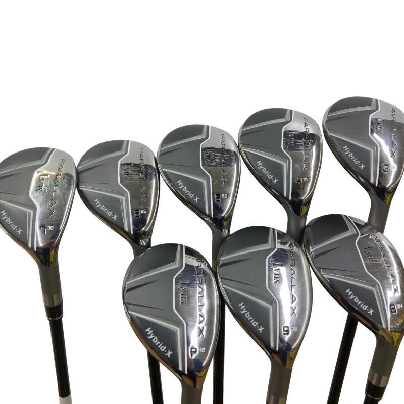【中古】 リンクス PARALLAX Hybrid-X 8S アイアンセット IR オリジナルカーボン (フレックスSR) メンズ 男性用 右利き 右用 Cランク ゴルフクラブ