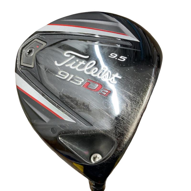 【中古】 タイトリスト 913 D3 9.5° ドライバー DR リシャフト (フレックスその他) メンズ 男性用 右利き 右用 Dランク ゴルフクラブ