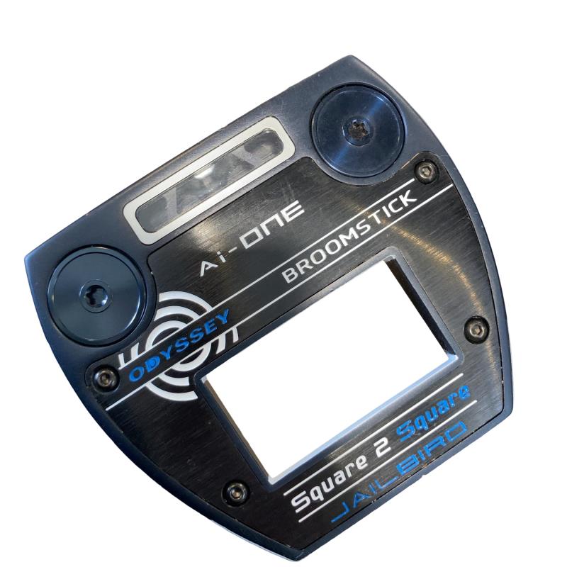 【中古】 オデッセイ Ai-ONE SQUARE 2 SQUARE JAILBIRD BROOMSTICK 45インチ パター PT STROKE LAB 180 スチール (フレックスその他) メンズ 男性用 右利き 右用 Cランク ゴルフクラブ画像