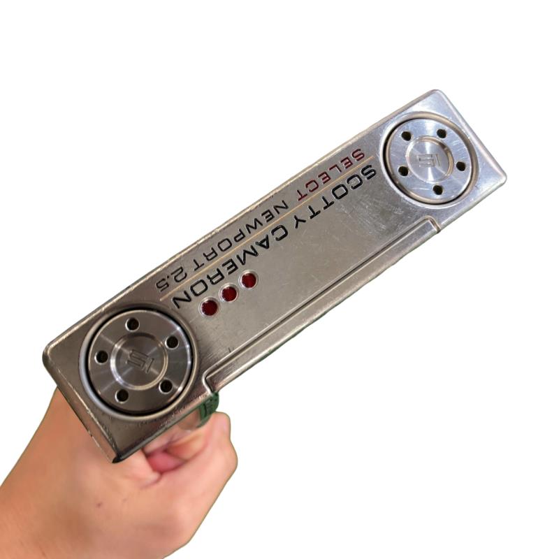【中古】 タイトリスト SCOTTY CAMERON select NEWPORT 2.5(2018) 34in パター PT スチール写真 (フレックス余分の物) メンズ 成人男性用 右利き 右用 C位置づける ゴルフ野球クラブ