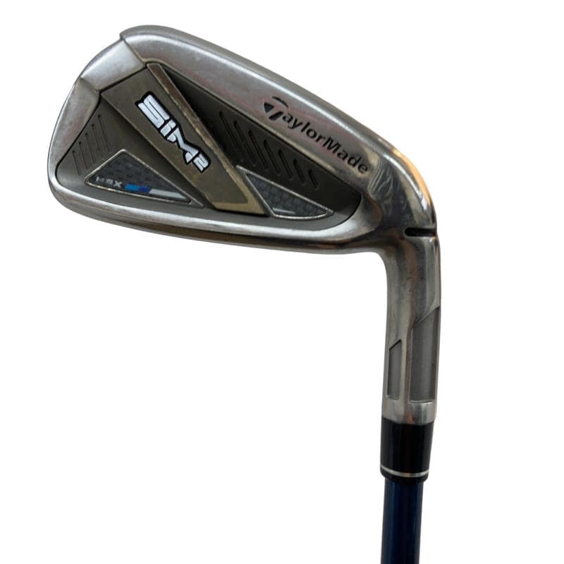 【中古】 仕立て屋お手伝いさん SIM2 MAX  5S アイアン仕掛ける IR TENSEI BLUE TM60(SIM2 IR) (フレックスS) メンズ 成人男性用 右利き 右用 C価値づける ゴルフ野球クラブ