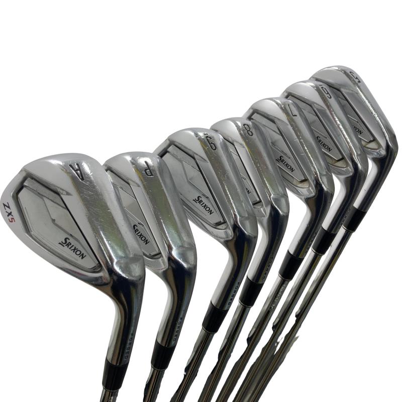 【中古】 ダンロップ SRIXON ZX5 8S アイアンセット IR NS PRO 950GH D.S.T (フレックスS) メンズ 男性用 右利き 右用 Cランク ゴルフクラブ
