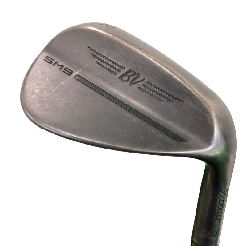 【中古】 タイトリスト VOKEY SPIN MILLED SM9 ジェットブラック 52°/08°F ウェッジ WG リシャフト (フレックスその他) メンズ 男性用 右利き 右用 Cランク ゴルフクラブ