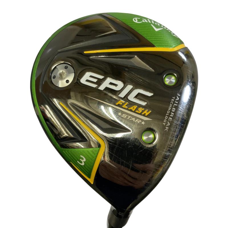 【中古】 キャロウェイ EPIC FLASH STAR 3W フェアウェイウッド FW 純正特注シャフト (フレックスR) メンズ 男性用 右利き 右用 Cランク ゴルフクラブ