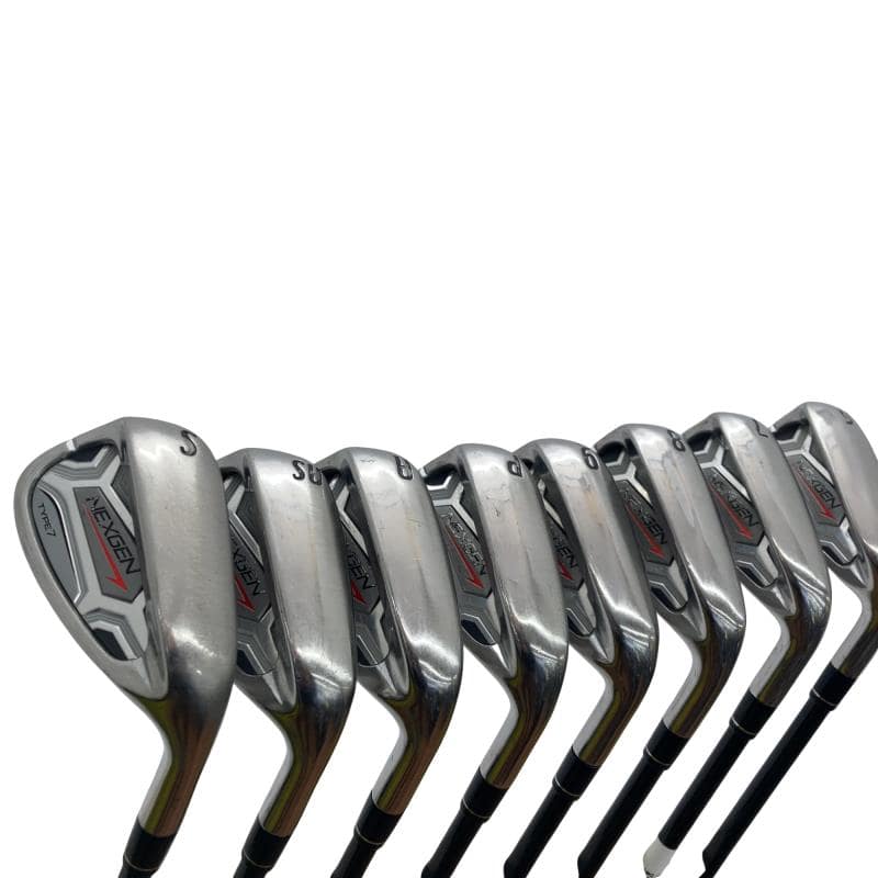 【中古】 ゴルフパートナー NEXGEN(2019) 9S アイアンセット IR NEXGEN E.I.F(BK) JI-895-8 (フレックスその他) メンズ 男性用 右利き 右用 Cランク ゴルフクラブ