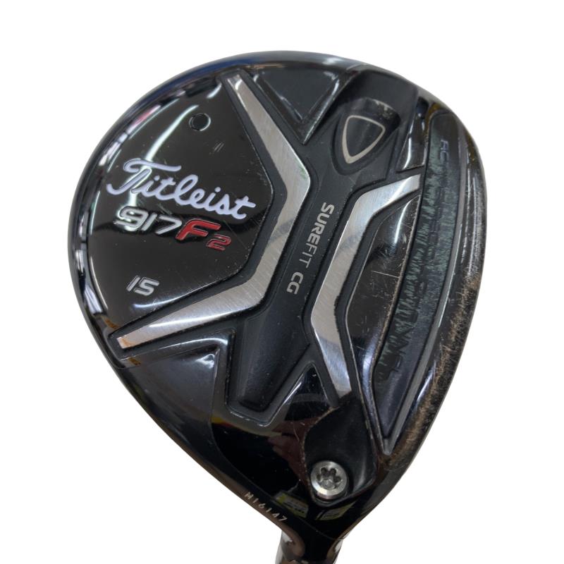 【中古】 タイトリスト 917 F2 15° フェアウェイウッド FW 純正特注シャフト (フレックスX) メンズ 男性用 右利き 右用 Cランク ゴルフクラブ