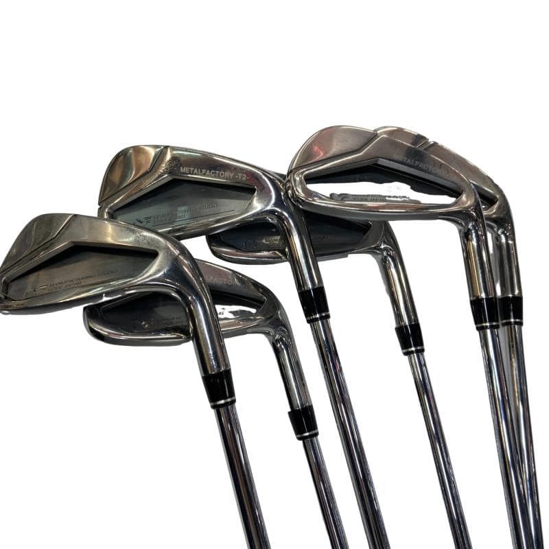 【中古】 朝日ゴルフ METAL FACTORY T2 6S アイアンセット IR 純正特注シャフト (フレックスR) メンズ 男性用 右利き 右用 Cランク ゴルフクラブ