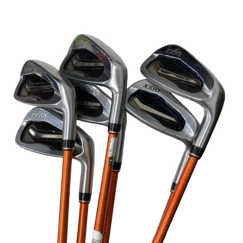 【中古】 ダンロップ XXIO FORGED(2017) 6S(オレンジ) アイアンセット IR Miyazaki Kaula 8 for IRON (フレックスSR) メンズ 男性用 右利き 右用 Dランク ゴルフクラブ