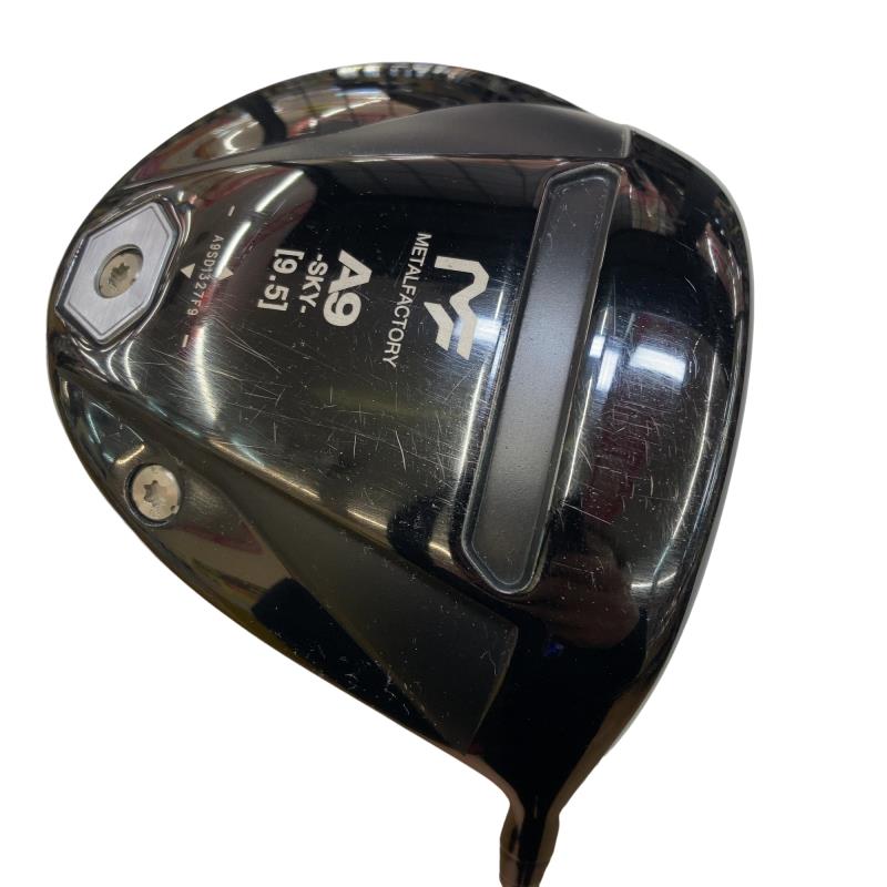 【中古】 朝日ゴルフ METAL FACTORY A9 SKY(ブラック) 9.5° ドライバー DR MURAKUMO-HAYATE (フレックスS) メンズ 男性用 右利き 右用 Cランク ゴルフクラブ