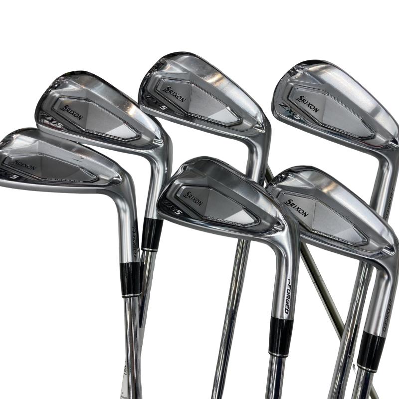 【中古】 ダンロップ SRIXON ZXi5 6S アイアンセット IR 純正特注シャフト (フレックスS) メンズ 男性用 右利き 右用 Cランク ゴルフクラブ