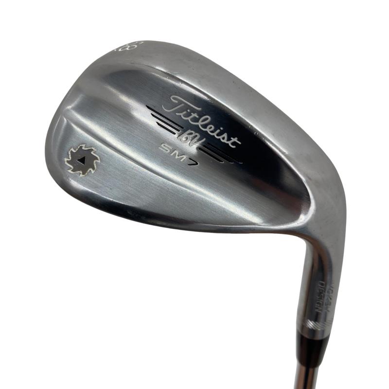 【中古】 タイトリスト VOKEY SPIN MILLED SM7 ツアークロム 58°/14°K ウェッジ WG Dynamic Gold (フレックスS) メンズ 男性用 右利き 右用 Cランク ゴルフクラブ