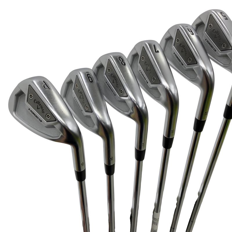 【中古】 キャロウェイ X FORGED CB(2021) 6S アイアン書き割り IR Dynamic Gold (フレックスS) メンズ 成人男性用 右利き 右用 C序列付ける ゴルフ野球クラブ