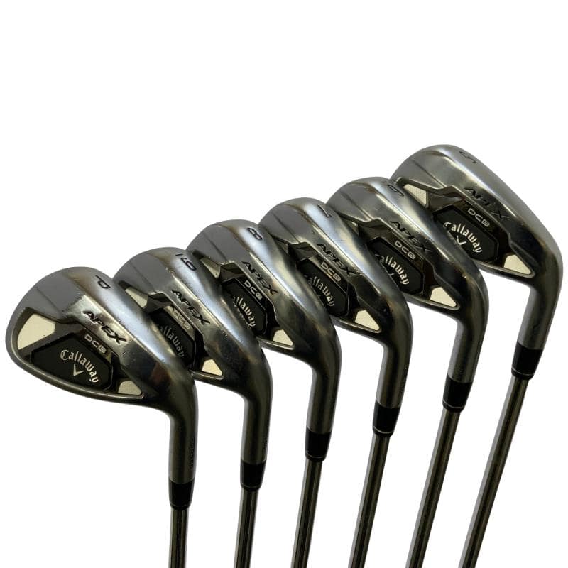 【中古】 キャロウェイ APEX DCB(2021) 6S アイアンセット IR NS PRO ZELOS 7 (フレックスS) メンズ 男性用 右利き 右用 Cランク ゴルフクラブ