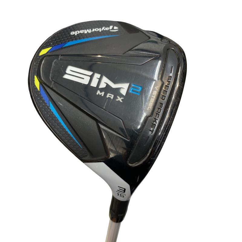 【中古】 テーラーメイド SIM2 MAX 3W フェアウェイウッド FW Tour AD HD-6 (フレックスS) メンズ 男性用 右利き 右用 Cランク ゴルフクラブ