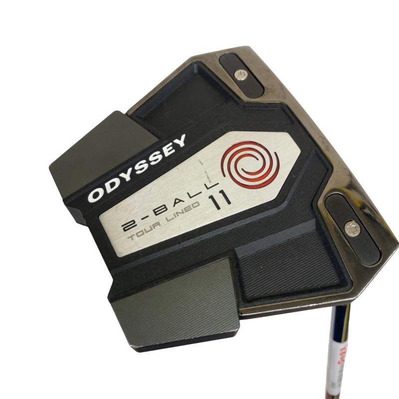 【中古】 オデッセイ 2-BALL ELEVEN TOUR LINED 34in パター PT STROKE LAB RED (フレックス余分の物) メンズ 成人男性用 右利き 右用 D序列付ける ゴルフ野球クラブ クラブ-パター-ゴルフ