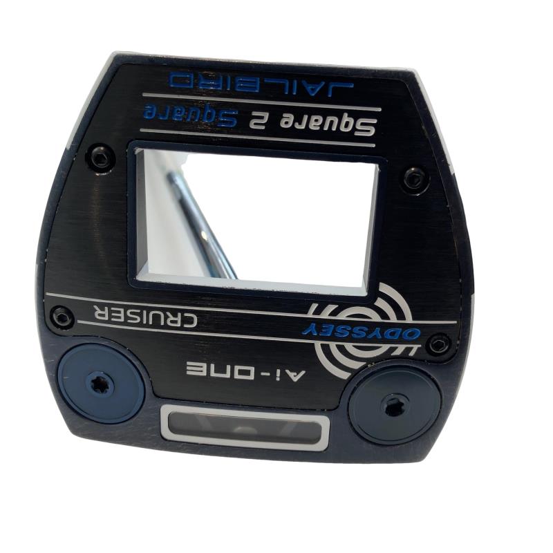 【中古】 オデッセイ Ai-ONE SQUARE 2 SQUARE JAILBIRD CRUISER 38in パター PT STROKE LAB 140 スチール写真 (フレックス余分の物) メンズ 成人男性用 右利き 右用 C価値づける ゴルフ野球クラブ
