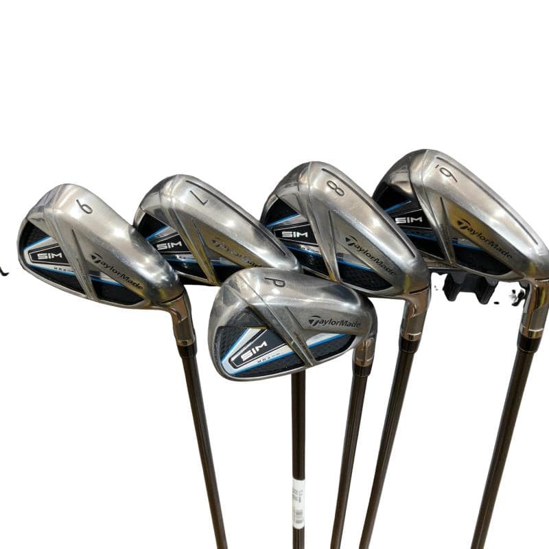 【中古】 仕立て屋お手伝いさん SIM MAX  5S アイアン仕掛ける IR TENSEI BLUE TM60(IR) (フレックスS) メンズ 成人男性用 右利き 右用 C価値づける ゴルフ野球クラブ