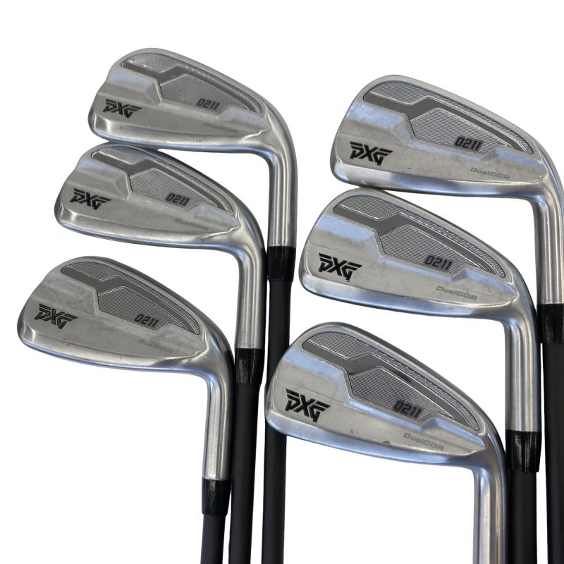 【中古】 PXG PXG 0211(2021)  6S アイアン書き割り IR 完全無欠特注立て坑 (フレックスS) メンズ 成人男性用 右利き 右用 C序列付ける ゴルフ野球クラブ