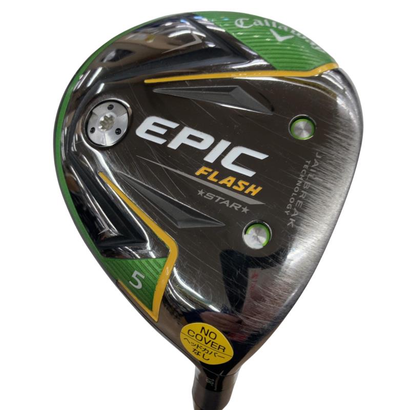 【中古】 キャロウェイ EPIC FLASH STAR 5W フェアウェイウッド FW 純正特注シャフト (フレックスS) メンズ 男性用 右利き 右用 Cランク ゴルフクラブ