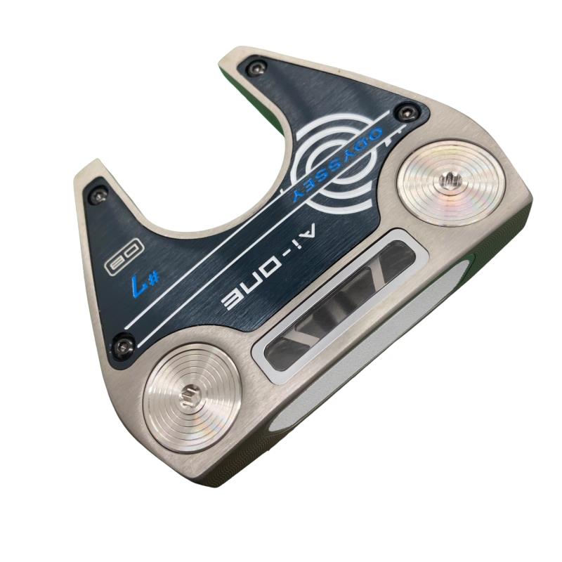 【中古】 オデッセイ Ai-ONE #7 DB しろがね色 34in パター PT STROKE LAB 90 スチール写真 (フレックス余分の物) メンズ 成人男性用 右利き 右用 B序列付ける ゴルフ野球クラブ