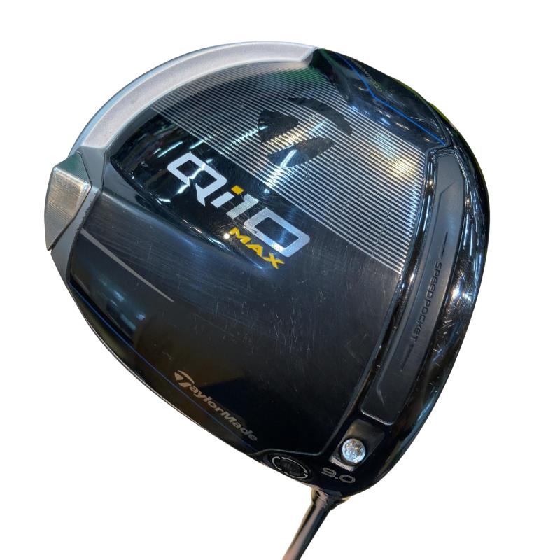 【中古】 テーラーメイド Qi10 MAX 9° ドライバー DR 純正特注シャフト (フレックスS) メンズ 男性用 右利き 右用 Cランク ゴルフクラブ