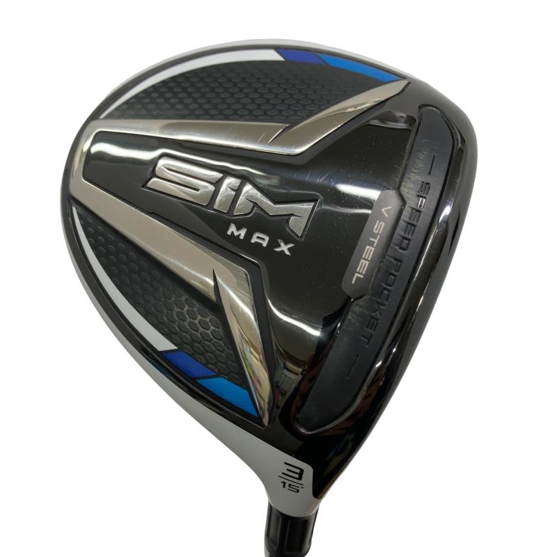 【中古】 テーラーメイド SIM MAX 3W フェアウェイウッド FW TENSEI BLUE TM50(FW) (フレックスSR) メンズ 男性用 右利き 右用 Cランク ゴルフクラブ