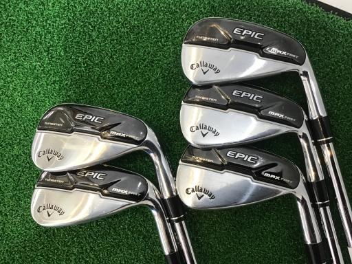 【中古】 キャロウェイ EPIC MAX FAST 5S アイアンセット IR NS PRO 950GH neo (フレックスS) メンズ 男性用 右利き 右用 Cランク ゴルフクラブ
