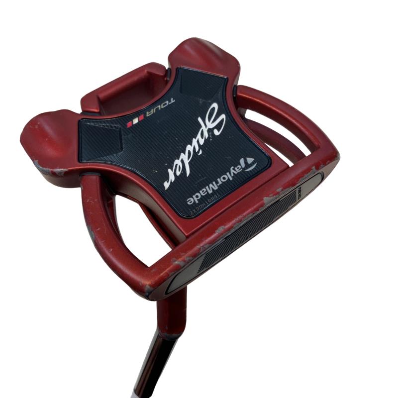 【中古】 テーラーメイド Spider Tour RED 34インチ パター PT スチール (フレックスその他) メンズ 男性用 右利き 右用 Cランク ゴルフクラブ