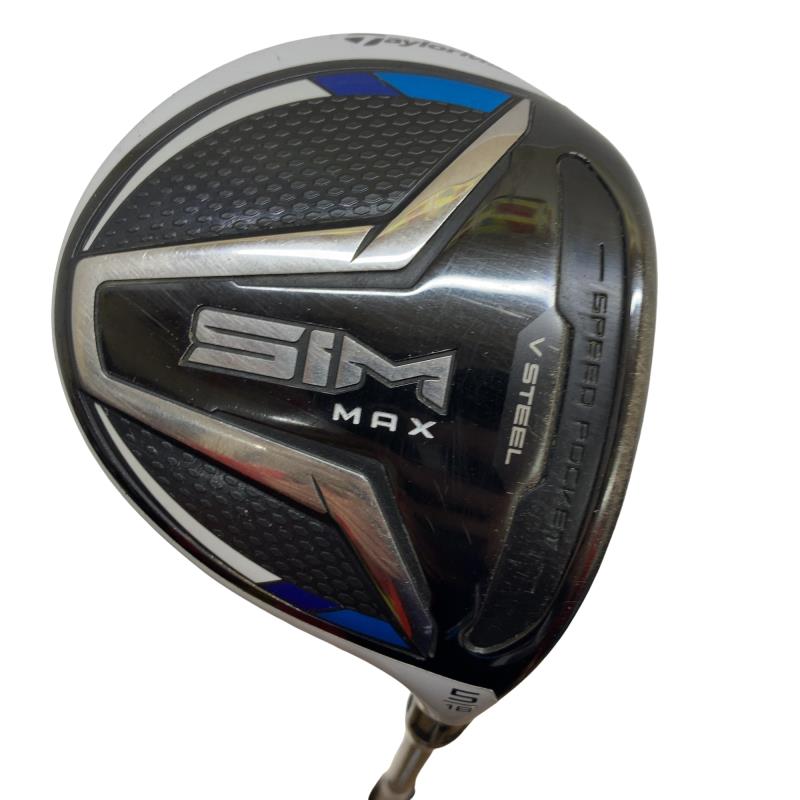 【中古】 テーラーメイド SIM MAX 5W フェアウェイウッド FW リシャフト (フレックスその他) メンズ 男性用 右利き 右用 Cランク ゴルフクラブ