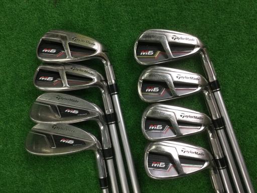 【中古】 テーラーメイド M6 8S アイアンセット IR FUBUKI TM6(2019 アイアン) (フレックスS) メンズ 男性用 右利き 右用 Cランク ゴルフクラブ