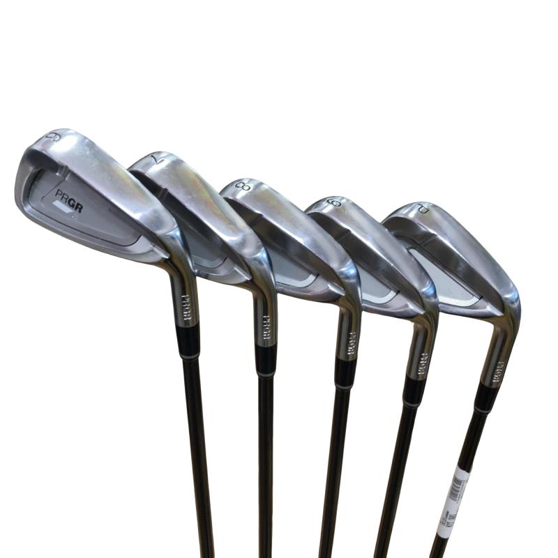 【中古】 プロギア PRGR 02 5S アイアンセット IR Diamana FOR PRGR(2020 IR) (フレックスSR) メンズ 男性用 右利き 右用 Cランク ゴルフクラブ